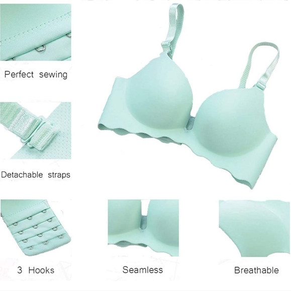 NWT ELEPLUS Seamless "No Wire, No Show" Comfort Bras - Picture 7 of 9